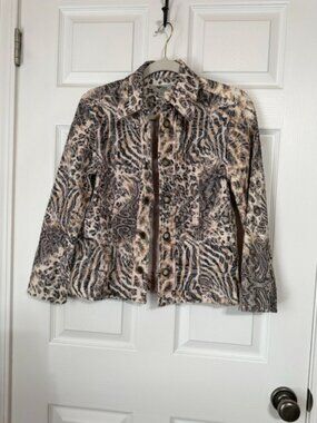 J Bee Animal Print Jacket - Size PM